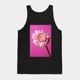 Pink flower on a pink background Tank Top